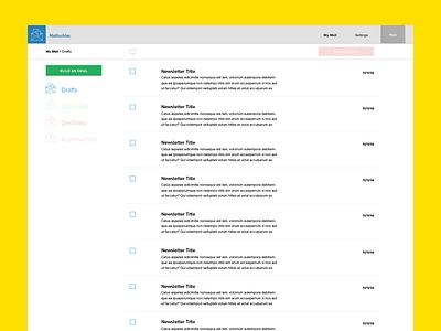 Mailbuilder. UI Preview