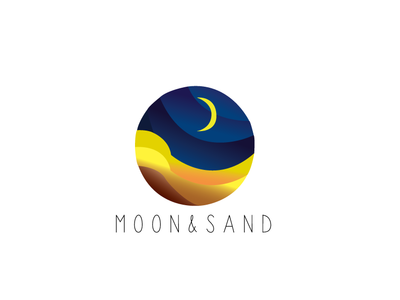 Luna circle color graphic illustration moon sand