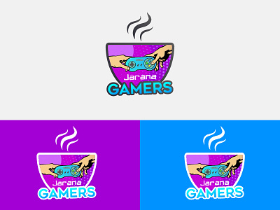 Jarana Gamers Cyber Cafe cibercafe gamer logo 2d videogames