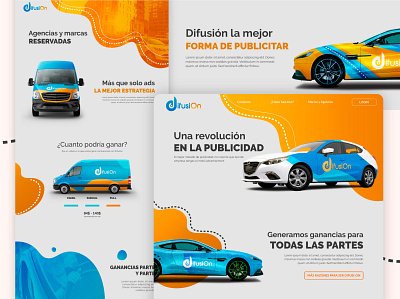 Car Advertisement web design advertising advertising agency car design web webdesign website