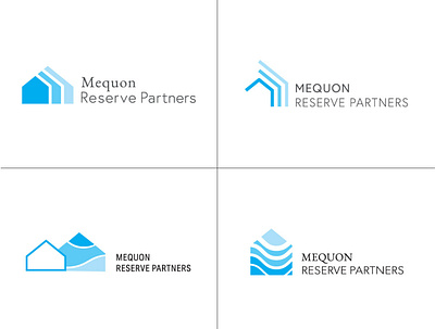 Mequon Reserve Partners Logo Concepts advertising art direction branding illustration logo typography