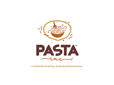 Pasta Inc branding design food graphic design icon identity illustration logo pasta restaurant typography work in progress