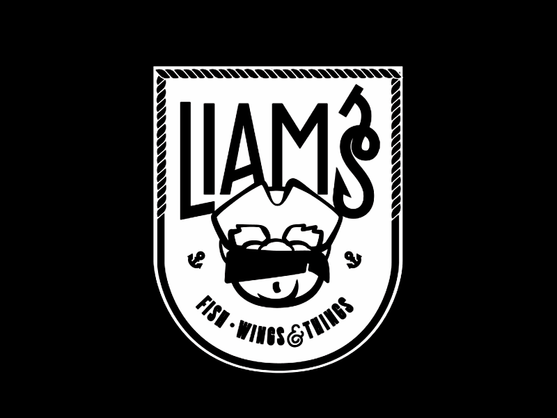 Liam's Fish, Wings & Things Rough Logo Concepts × Graveyard brand identity branding concepts food graphic design icon logo logo design typography wordmark