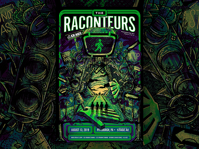 The Raconteurs Stage AE Concert Poster