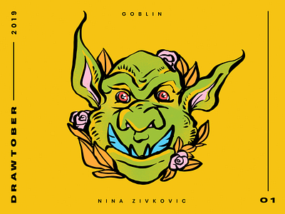 Drawtober: 01 of 31 – Goblin