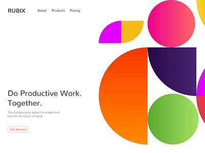 Website Landing Page | Rubix