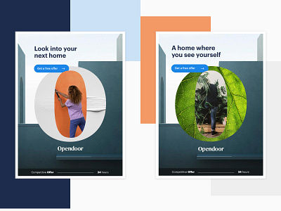 Opendoor design ads art direction branding communication design design visual art