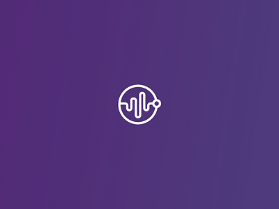 Pulse branding line logo pulse purple workhorse