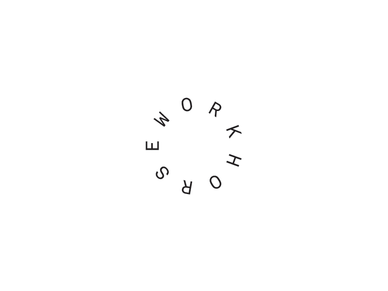 Workhorse brand elements black and white branding monospace typography workhorse