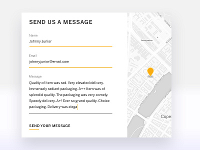 Contact card contact dailychallenge dailyui input ui us userinterface ux