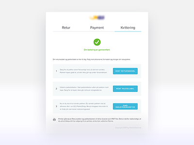 Payment + Download button confirm download figma modal parcel payment step steps