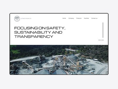 Latomio Pyrgon | Website aggregates clean construction cyprus products quarry responsive shot ui ux webdesign website wordpress