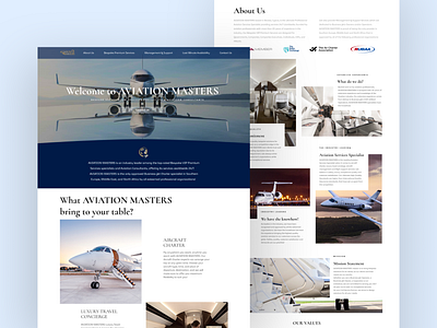 ✈️ Aviation Masters | Website airplane aviation b2c charter flights clean consultancy cyprus mobile friendly plane premium responsive shot ui ux webdesign website wordpress