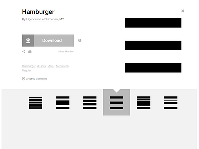 Hamburger Collection -  Menu Icons