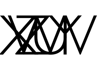 A memento to the all the axis & planes fontwork typography u v x y z