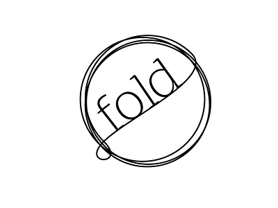 Fold doodle font work typography