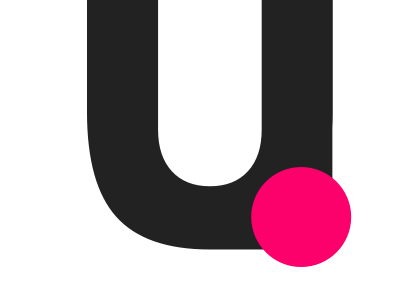 Logo U(dot) brand letter design logo