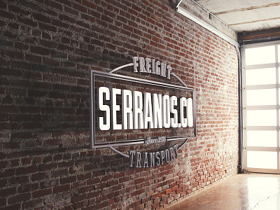 Serranos Co. Signage 3d hipster sign typography