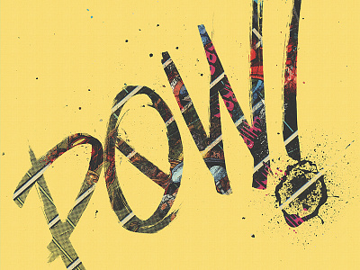 POW! art brush comics digital illustrator lettering marker pow typography