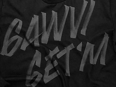 Gawvi - Concept 01 apparel brush design gawvi hand lettering lettering logo type marker reach records shirt typography