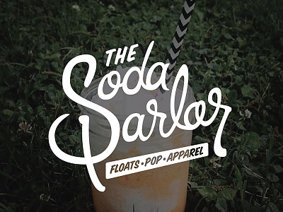 The Soda Parlor ice cream lettering olan rogers parlor retro script typography