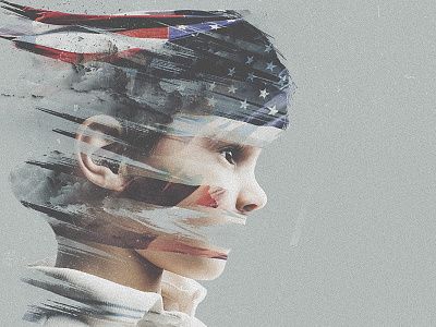 Relevant Magazine - Orphan Crisis - Double Exposure american child double editorial exposure flag graphic kid orphan photography photoshop