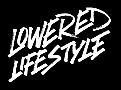 Lowered Lifestyle Lettering apparel brushed graffiti krink lettering lifestyle lowered marker shirt typography