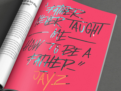 Book Lettering book editorial father graffiti hand lettering hiphop jayz krink lettering street tag typography