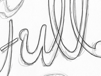 FP - Sketch handwritten type treatment typography