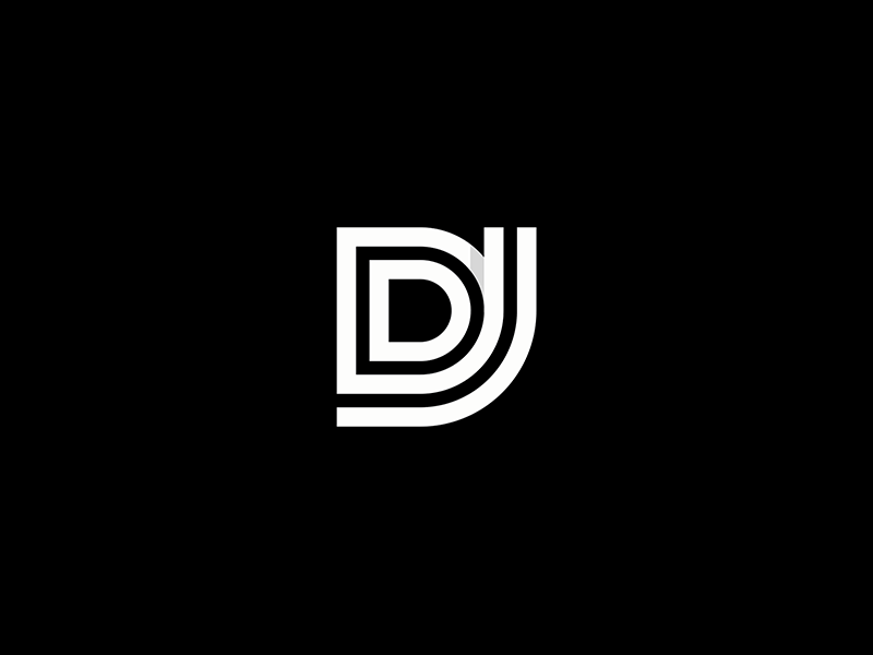 D & J - Monogram d identity j letterform lines logomark monogram thick trademark wordmark