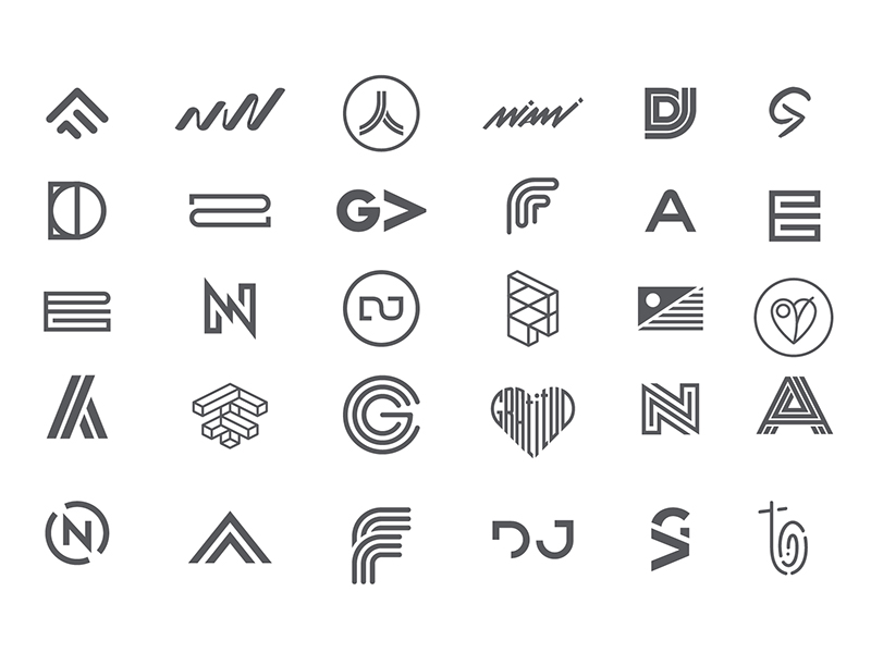 Logos of 2017 by Angel A. Acevedo for ACVDO Co on Dribbble