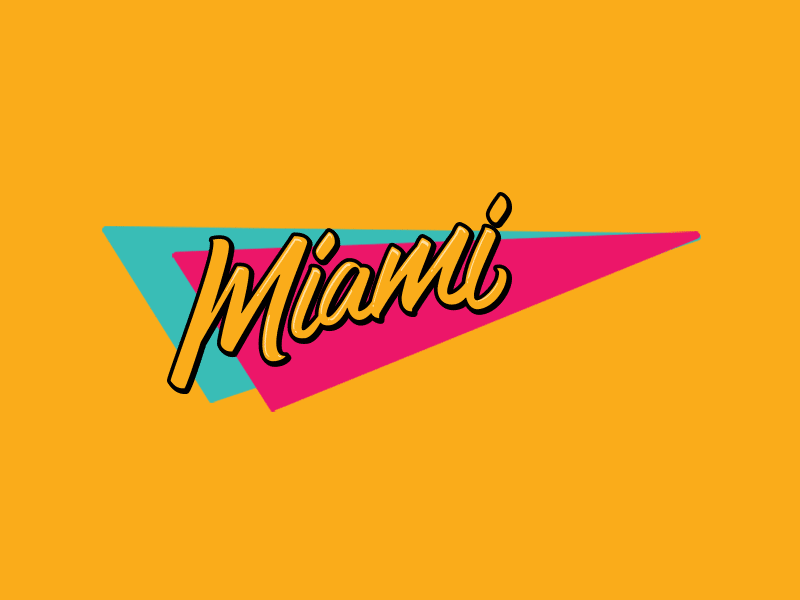 Miami Retro by Angel A. Acevedo for ACVDO Co on Dribbble