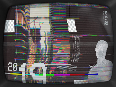 VHS — Concept Art for VOUS Church 2019 church city crt future glitch miami pixel retro scanlines slide smpte television tv set typography vaporwave vhs vous