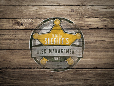 FSRMF (Star) badge color emblem enforcement law logo retro saloon seal sheriff star typography vintage west western wood wooden