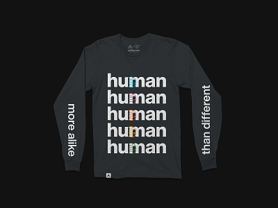 Hueman — Merch Collection apparel helvetica human merch design miami nonprofit shirt design spectrum streetwear typography