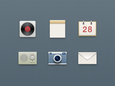 Small Icons calendar camera china icon mail music note radio small icons