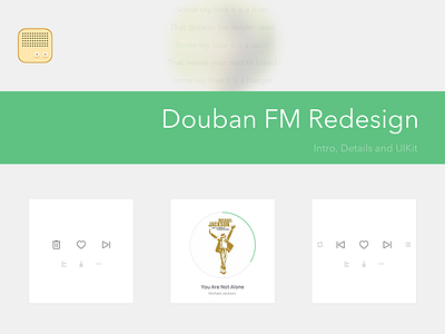Douban FM Presentation app douban fm ios music player presentation redesign ui