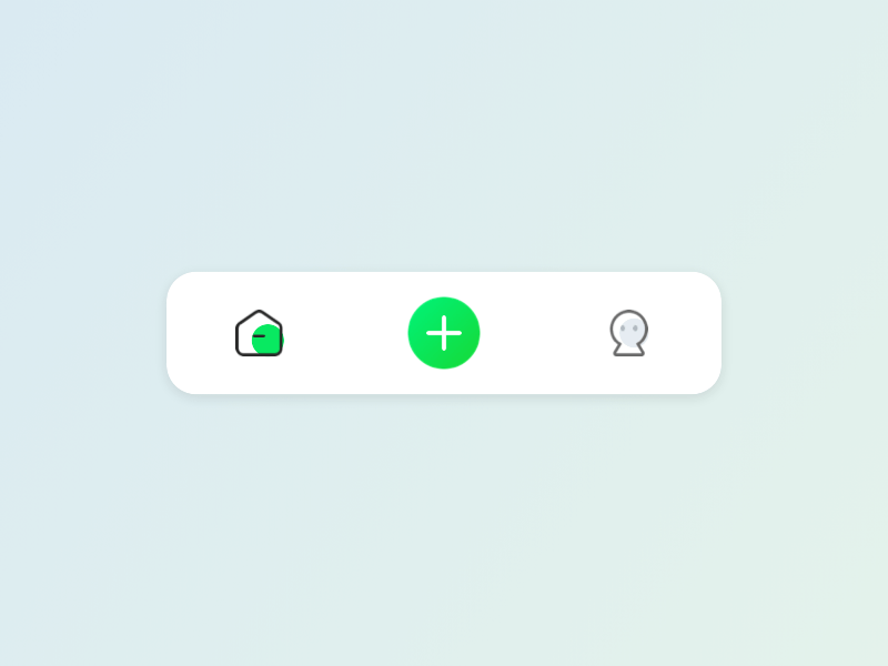 "Add" Interaction on Tabbar add animation app icon interaction motion tabbar