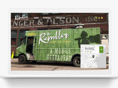 Rambler Website Mockup