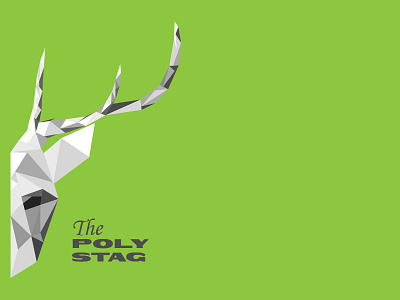 WIP - The Poly Stag animal illustrator mono stag triangle