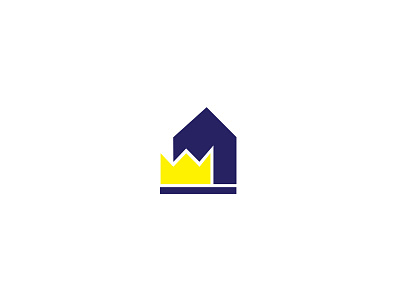 Housing mark best crown foundation garage house housing king logo logomark real estate