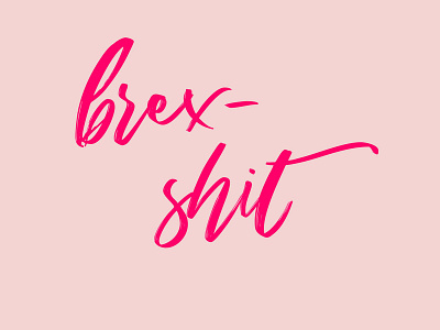 Brexshit activism activist brexit brexshit digital illustration lettering photoshop typography