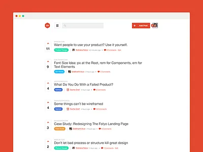 Community curated design discussion articles clean meteor minimal reddit telescope ux website