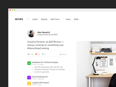 Setup app setups ui ux web workspace