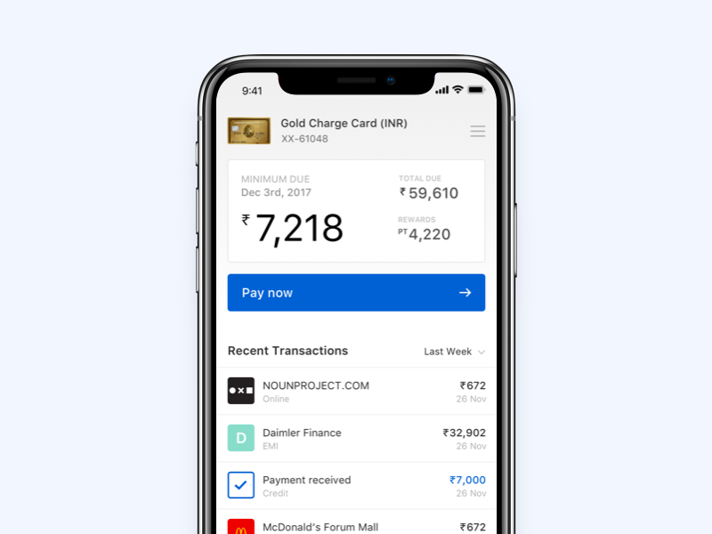 can you view your amex.card on the app