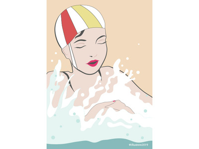 Swimmer Dribbble