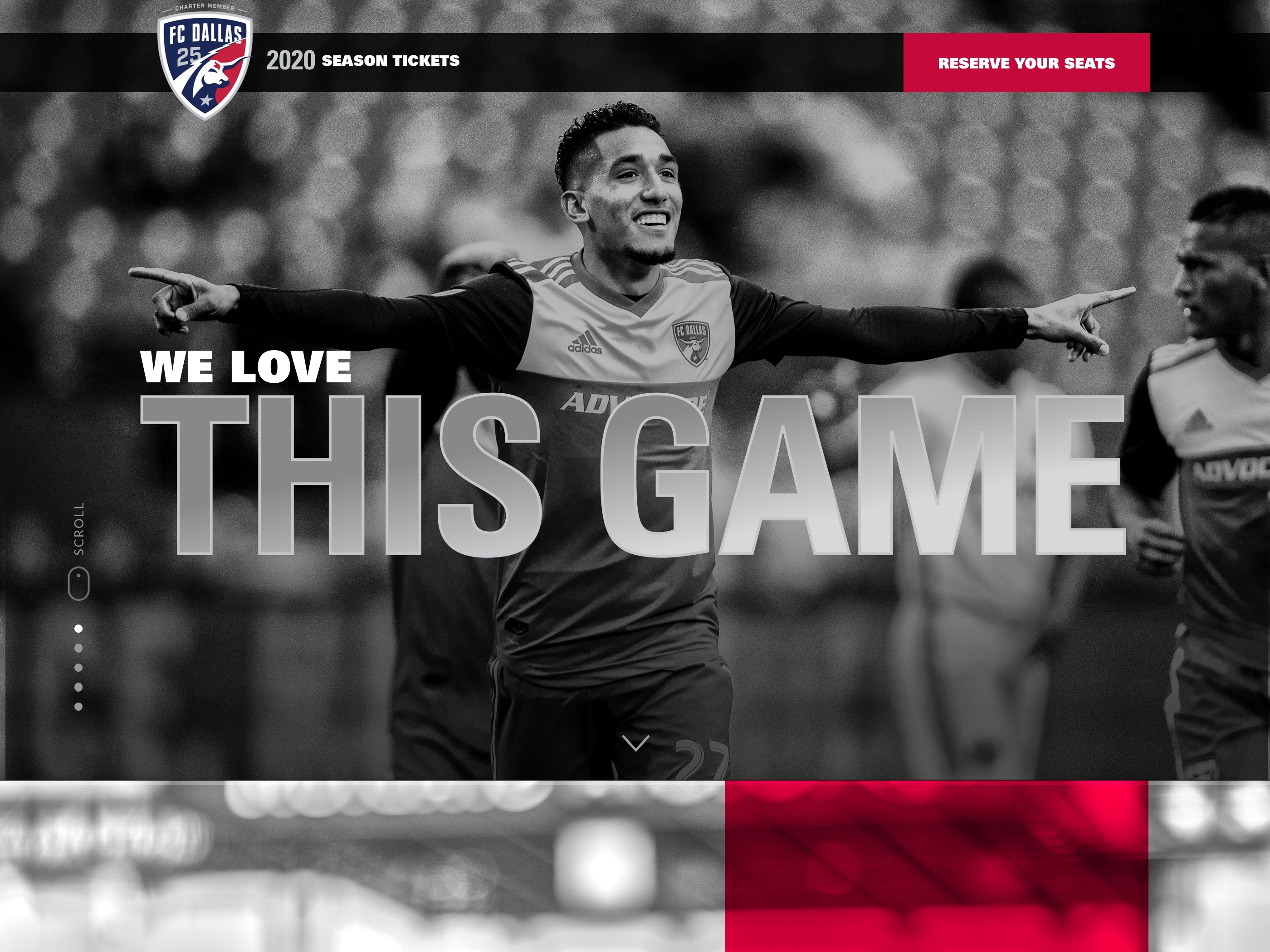 25th Anniversary FC Dallas Season Ticket Microsite by Andrew Higdon on Dribbble