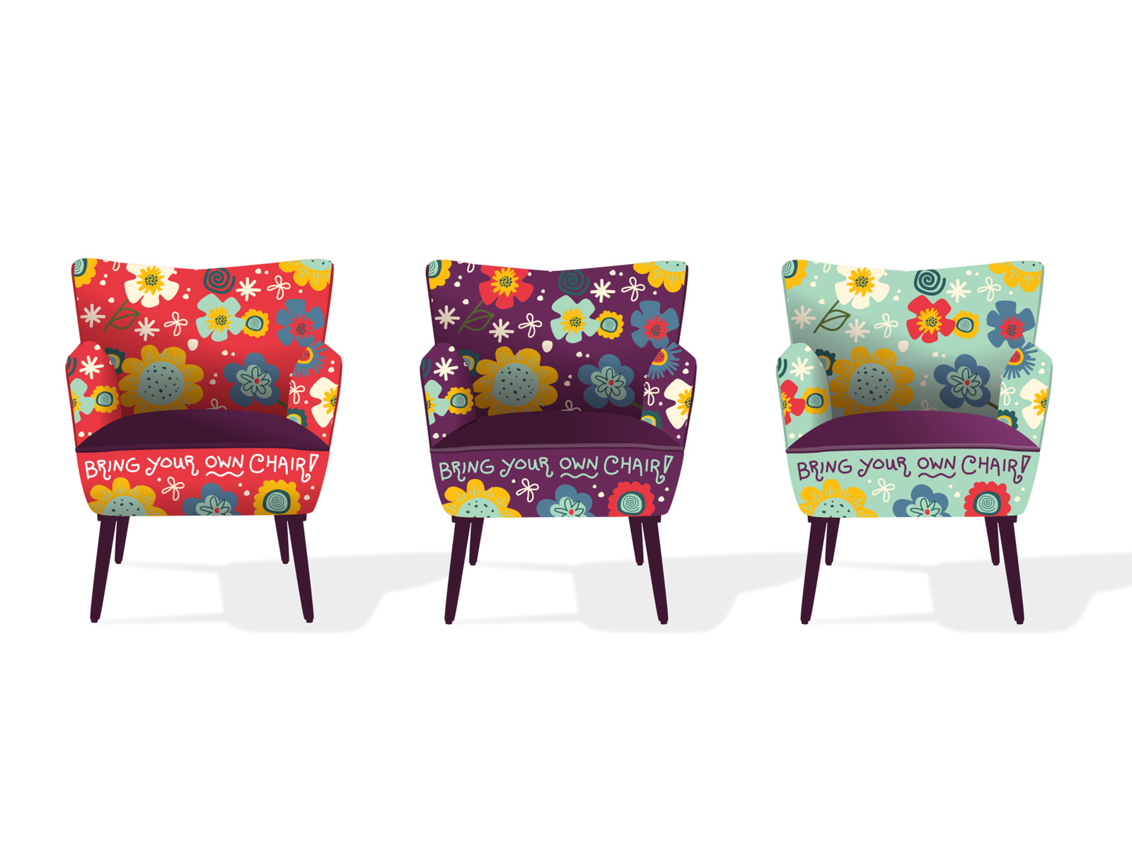 Bring Your Own Chair! by Karole Kessler on Dribbble