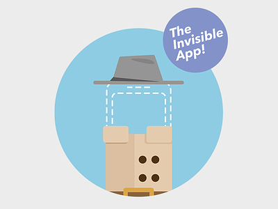 The Invisible App icon invisible iphone trenchcoat