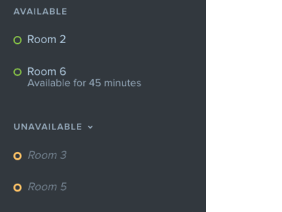 Room state tooltips